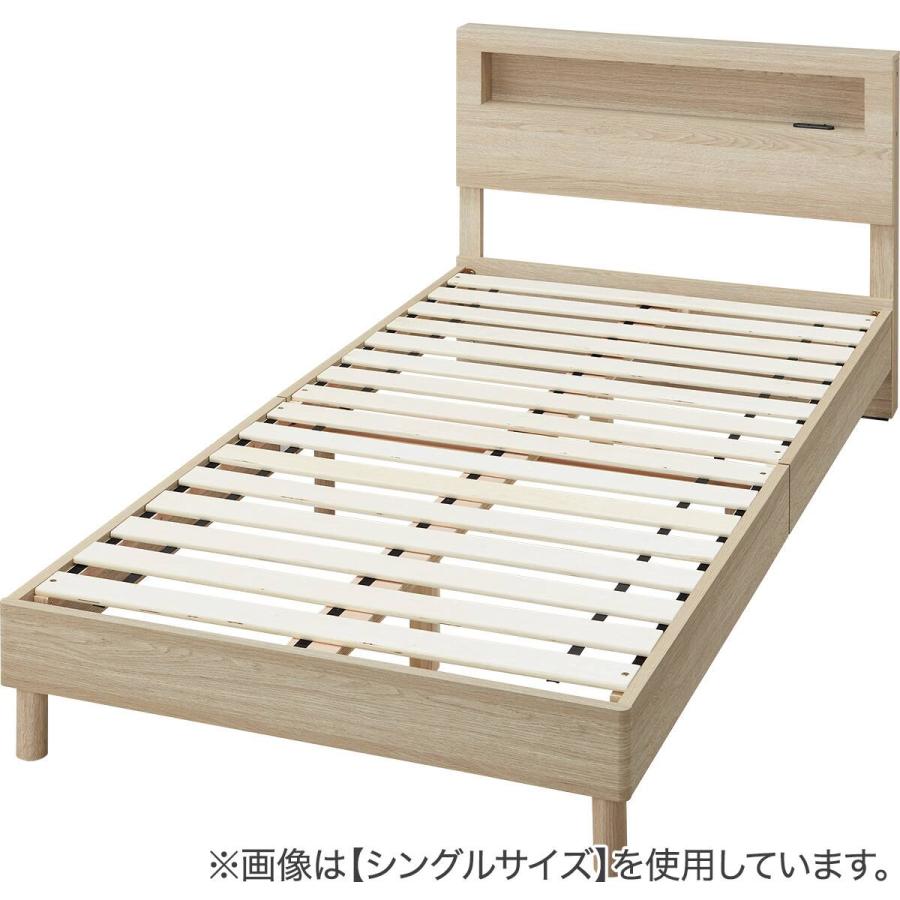 ニトリ（NITORI） セミダブル すのこベッドフレームマットレスセット