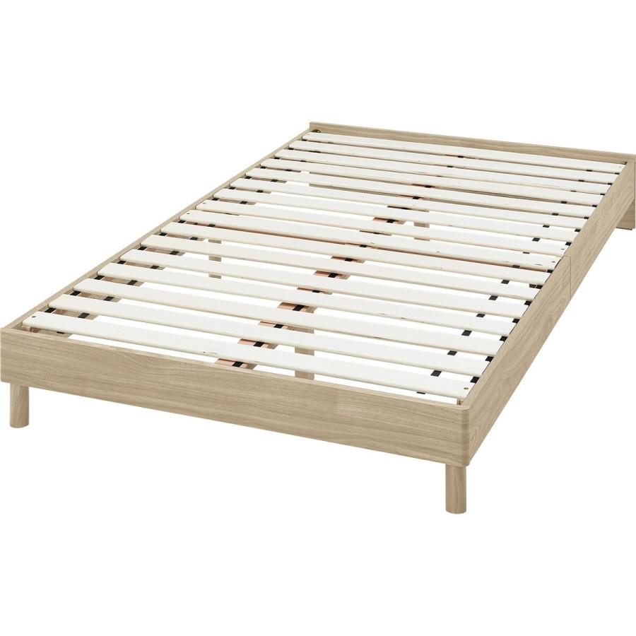 ニトリ（NITORI） セミダブルベッドフレーム(ヘンリック 棚