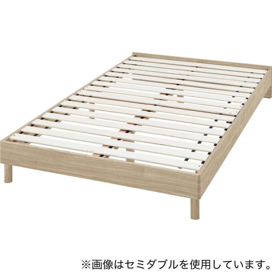 #ベッド #ダブル #フレーム #ニトリ ニトリ（NITORI） ダブルベッドフレーム(ヘンリック 棚・コンセント