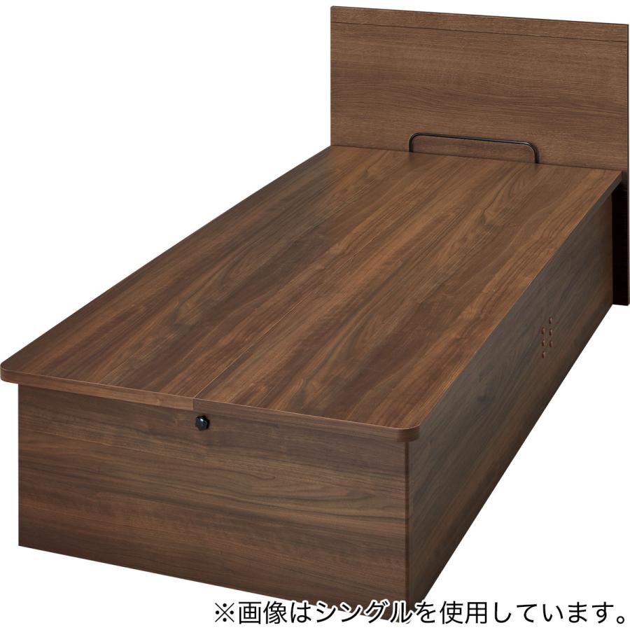 NITORI】セミダブルベッドフレーム＿横開き跳ね上げ収納つ付き 【公式