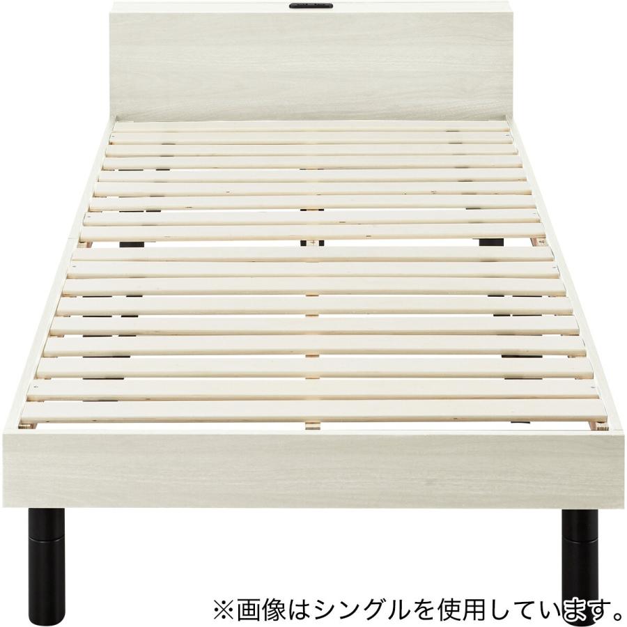 ニトリ シングル棚付きすのこベッドフレーム(MD002 WW) : ニトリ Yahoo