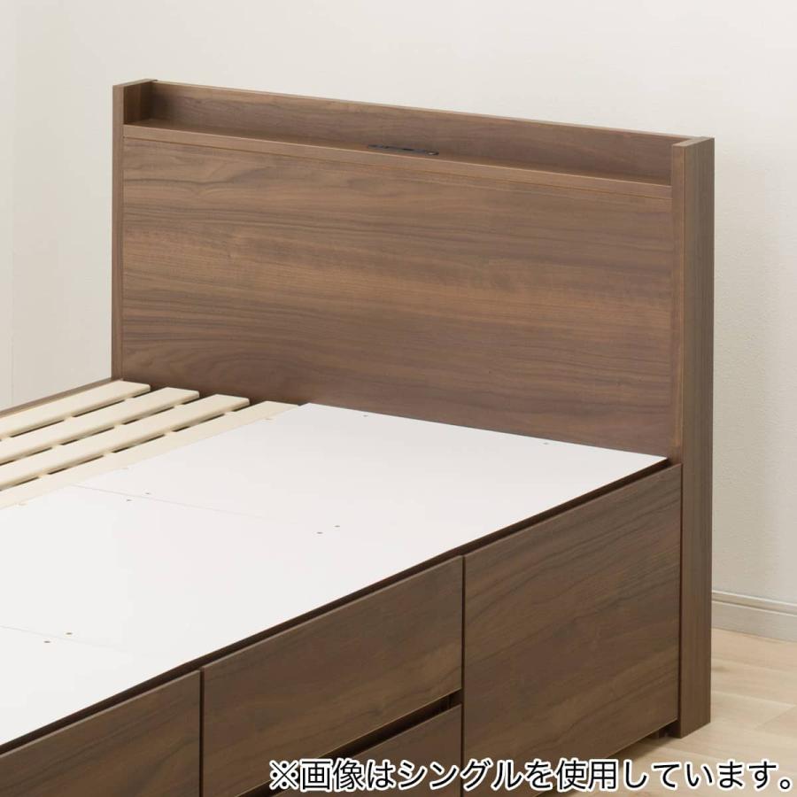 ニトリ（NITORI） 大容量収納×棚・コンセント付き チェストベッド