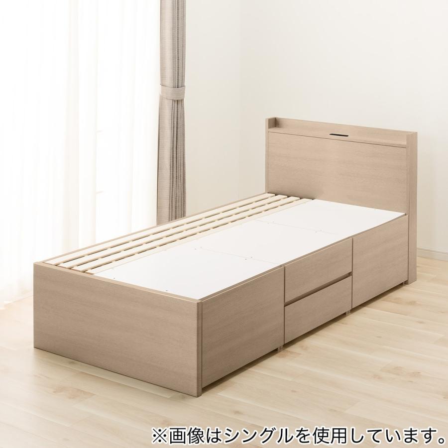 急募【美品】◇ニトリ　ベッドフレーム　シングル　コンセント収納付 ニトリ（NITORI） シングル 照明・コンセント付き収納ベッドフレーム