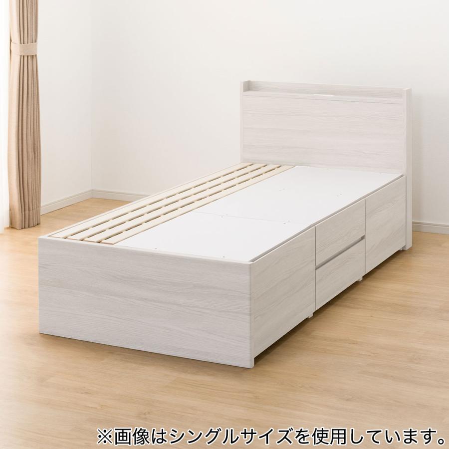 ニトリ セミダブルベッド フレーム 収納付き N-ジオT2 WW 40M-S ニトリ ベッド すのこセミダブルベッドフレーム (N-ジオF WW 40M