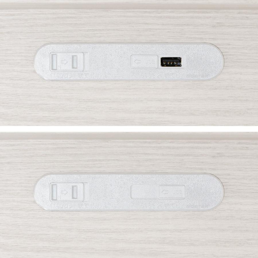 【ニトリ】ホワイト セミダブル ベッドフレーム 収納付き ニトリ 【大容量収納×棚・コンセント付き】すのこチェストベッド