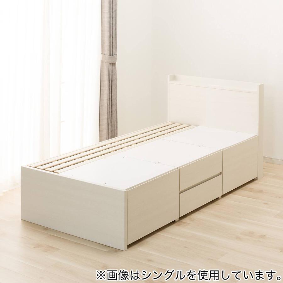 ニトリ（NITORI） 大容量収納×棚・コンセント付き チェストベッド