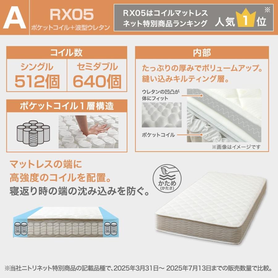 ニトリ　シングルベッド　フレームマットレスセット 非課税】電動シングルベッドフレーム + マットレスセット(ライズ3 3M-F