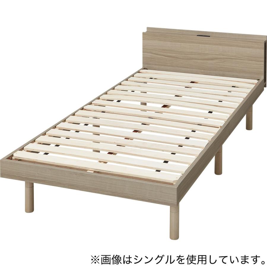 ニトリ（NITORI） セミダブルすのこベッドフレーム(BF501 GW) : ニトリ