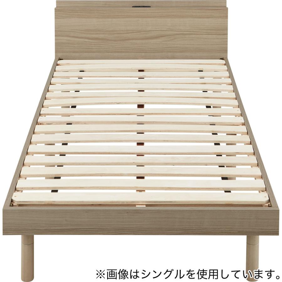 ニトリ（NITORI） セミダブルすのこベッドフレーム(BF501 GW) : ニトリ