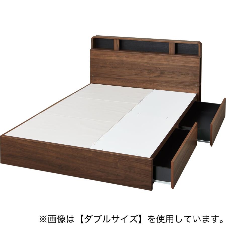 ニトリ（NITORI） 収納付きベッドフレーム シングル 仕切り棚・サイド