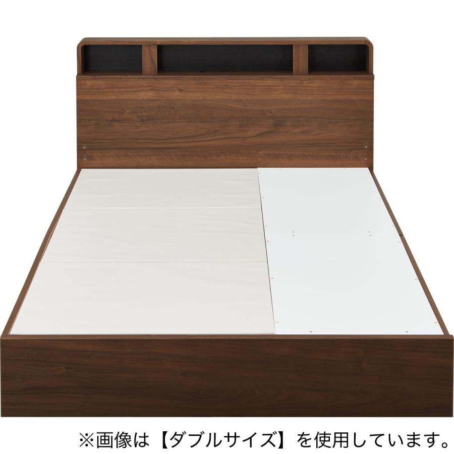 ニトリ（NITORI） 収納付きベッドフレーム シングル 仕切り棚・サイド