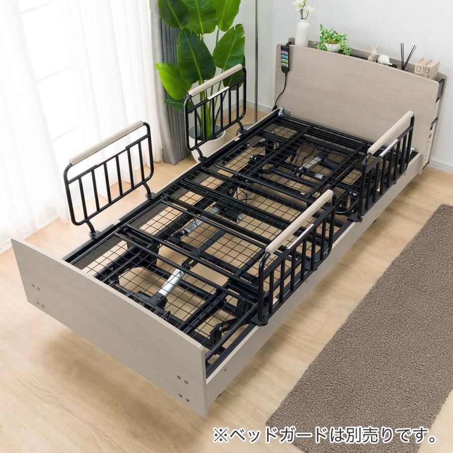 【美品】電動シングルベッドフレーム＋マットレスセット　ライズ3 3M グレー ニトリ（NITORI） 非課税 電動シングルベッドフレーム(ライズ3N 3M-C