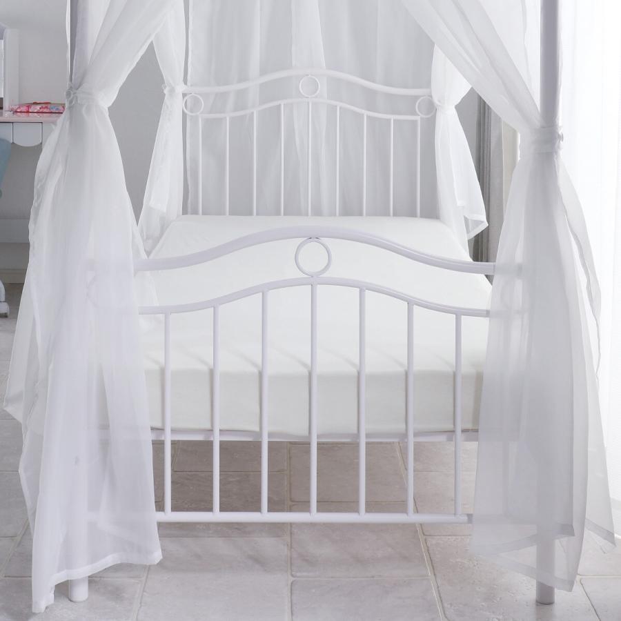 ニトリ（NITORI） 天蓋付きスチールベッド (ALC ホワイト) ニトリ期間