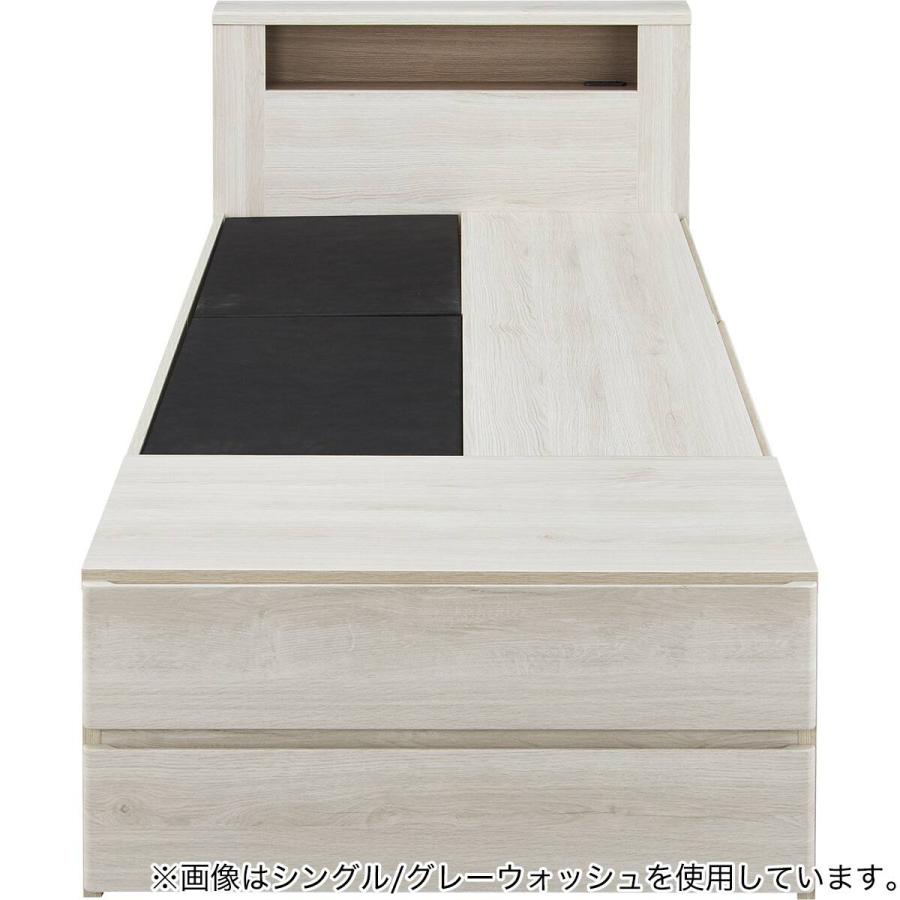ニトリ（NITORI） セミダブルチェストベッドフレーム(GC501 サイド