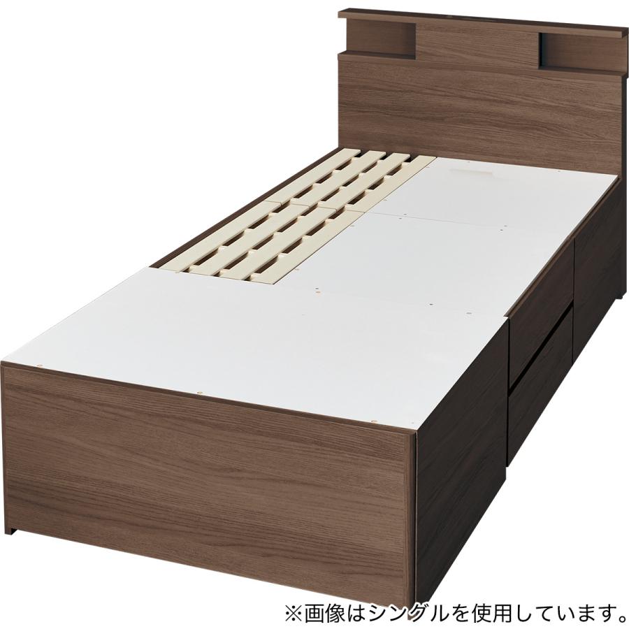 ニトリ（NITORI） 【大容量収納付き】シングル 棚・コンセント・ライト
