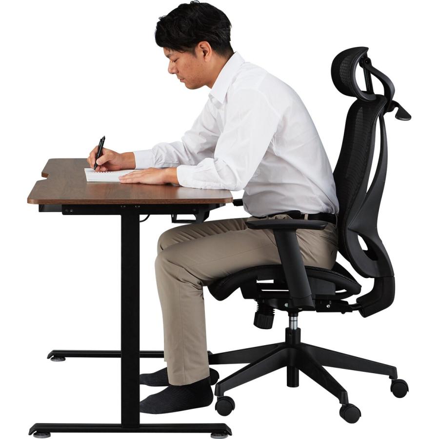 ニトリ（NITORI） 電動昇降デスク(UP002 MBR/BK) : ニトリ Yahoo!店
