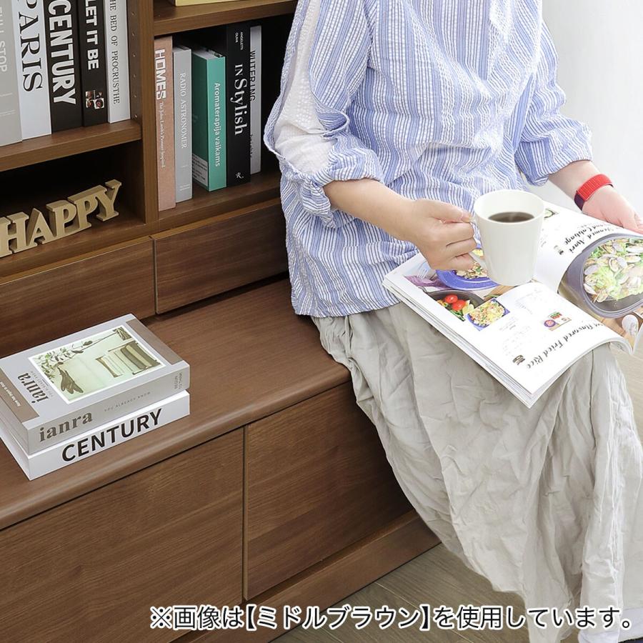 ニトリ（NITORI） ベンチ付きラック オープンタイプ (幅120.5cm 木目WW