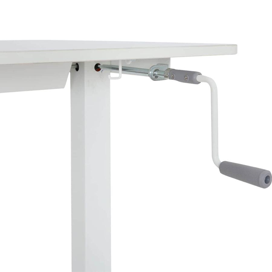 【完成品】ニトリ　昇降デスク　手動式 ニトリ 手動昇降デスク(UP003 WH/WH) : ニトリ Yahoo!店 - 通販