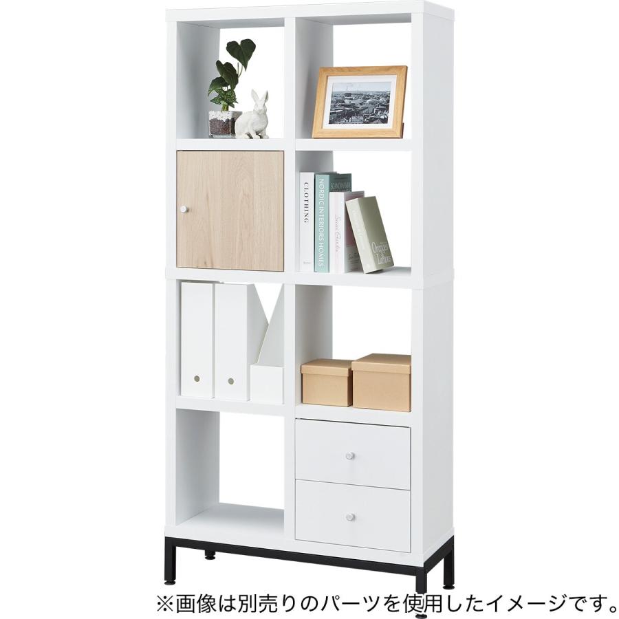 【送料と最低価格にて出品】ホワイト本棚 中型 オープンシェルフ ニトリ（NITORI） オープンシェルフ(RX01 2x4 WH) : ニトリ Yahoo!店