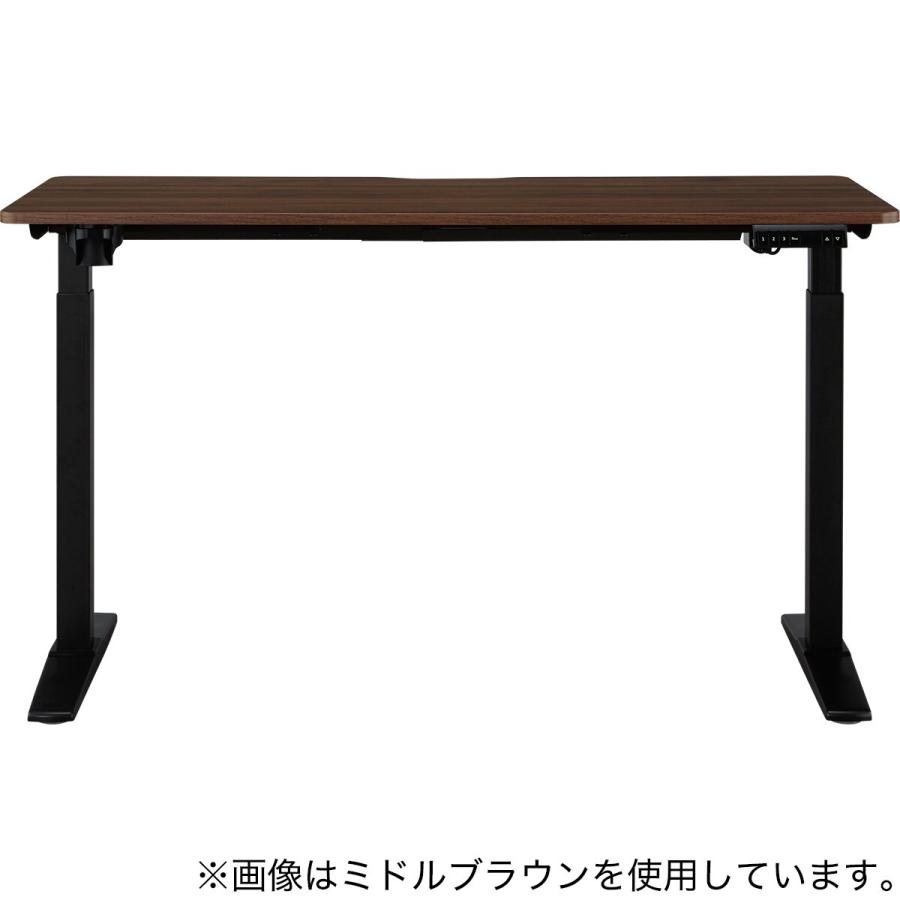 昇降デスク ニトリ 手動ダークブラウン木製パソコンデスク ニトリ（NITORI） 手動昇降デスク(UP003 MBR/BK) : ニトリ Yahoo!店