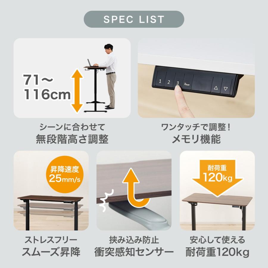 ニトリ（NITORI） 電動昇降デスク(UP006 1460 BK/BK) ニトリ期間限定