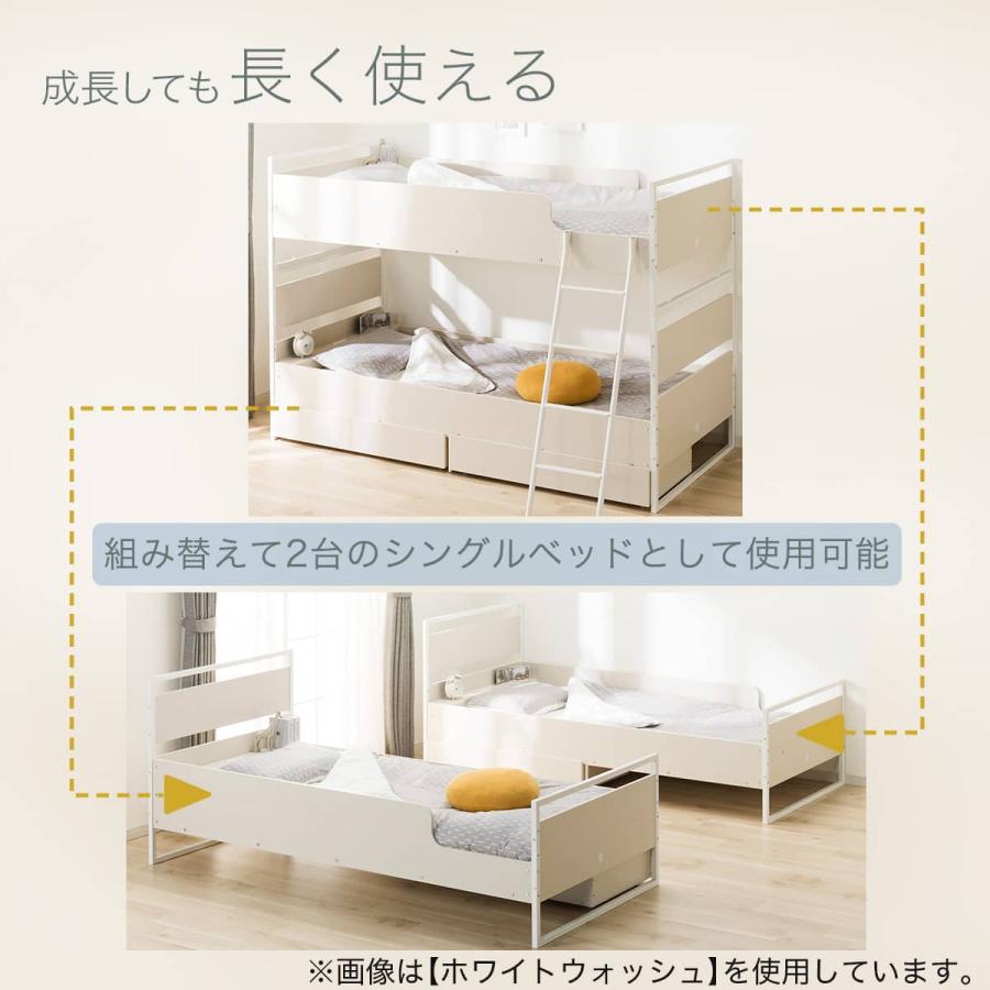 ニトリ（NITORI） 二段ベッド (デニッシュ BC01 WW/WH) : ニトリ Yahoo