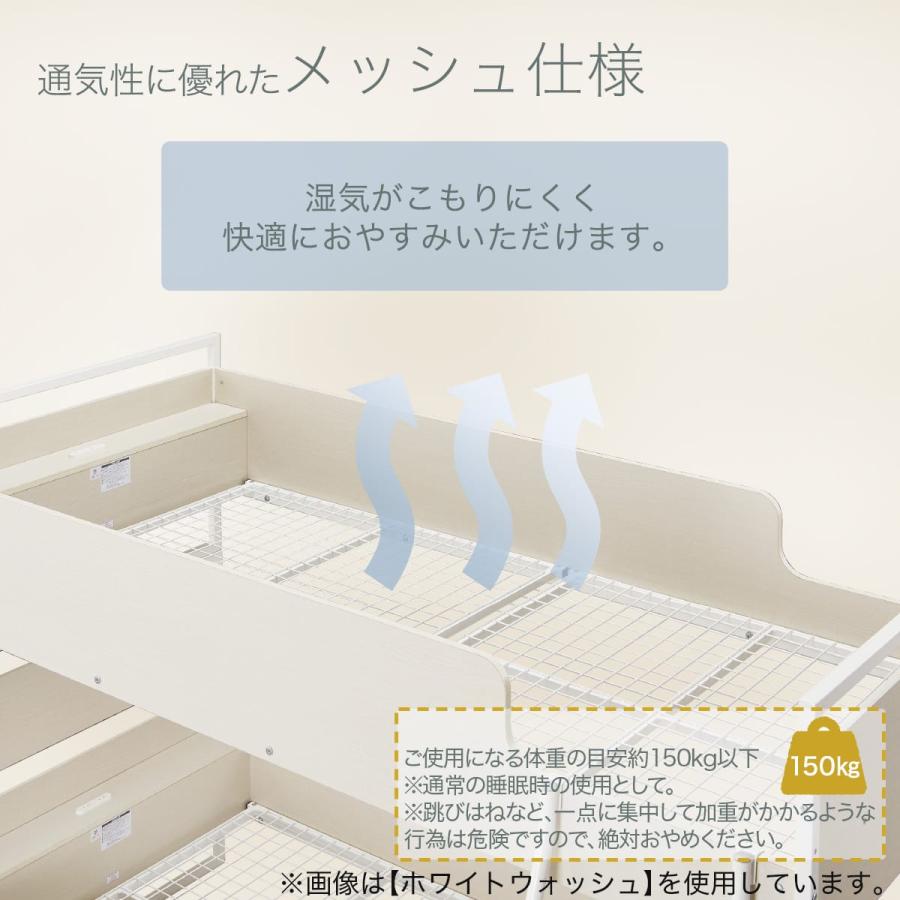 ニトリ（NITORI） 二段ベッド (デニッシュ BC01 MBR/BK) : ニトリ 