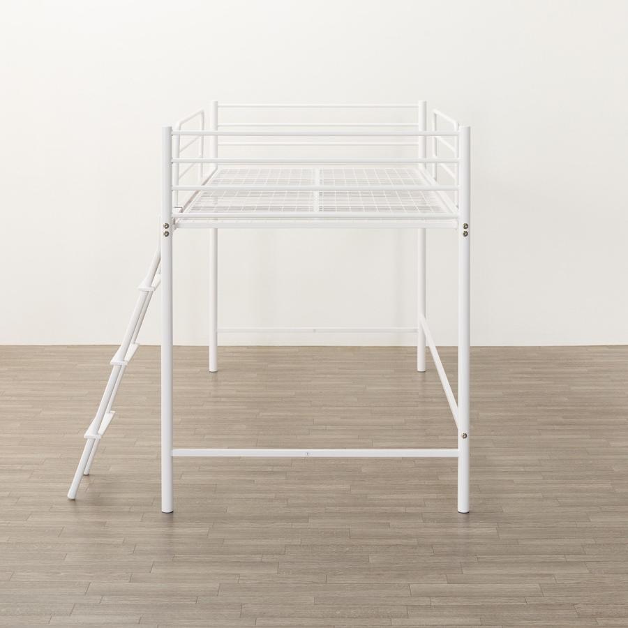 ニトリ（NITORI） スチールミドルベッド(MB02 WH) ニトリ期間限定：4/6