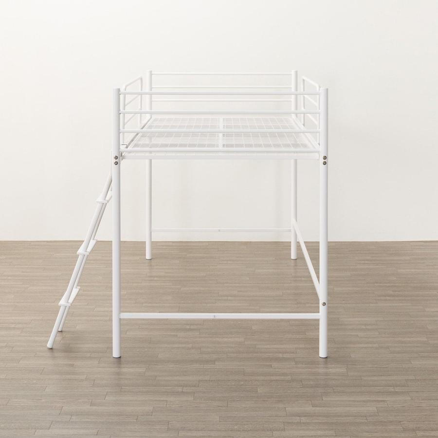 ニトリ（NITORI） スチールミドルベッド(MB02 WH) : ニトリ Yahoo!店