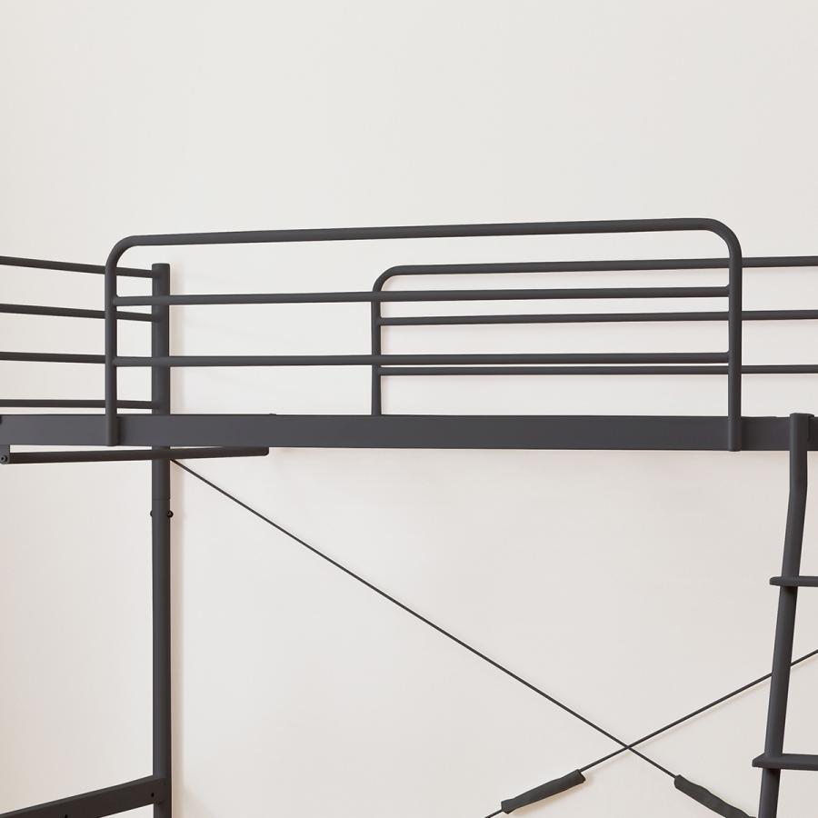 ニトリ（NITORI） スチールハイベッド(HB02 BK) ニトリ期間限定：4/6迄