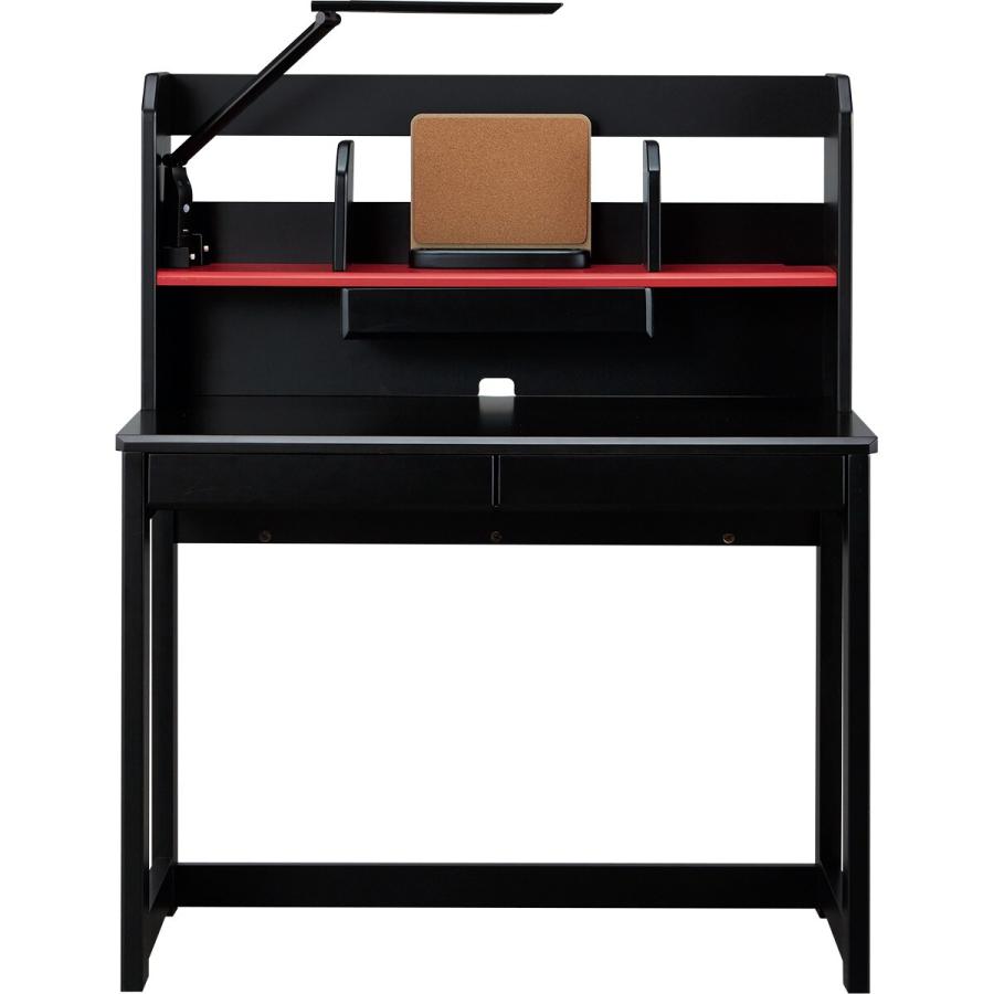 ニトリ（NITORI） スタンダードデスク(WC01 ブラック色ライト付きBK/RE