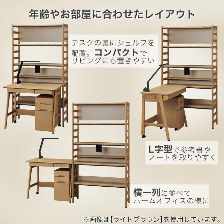 ニトリ（NITORI） シェルフデスク(LH01 LBR) : ニトリ Yahoo!店 - 通販