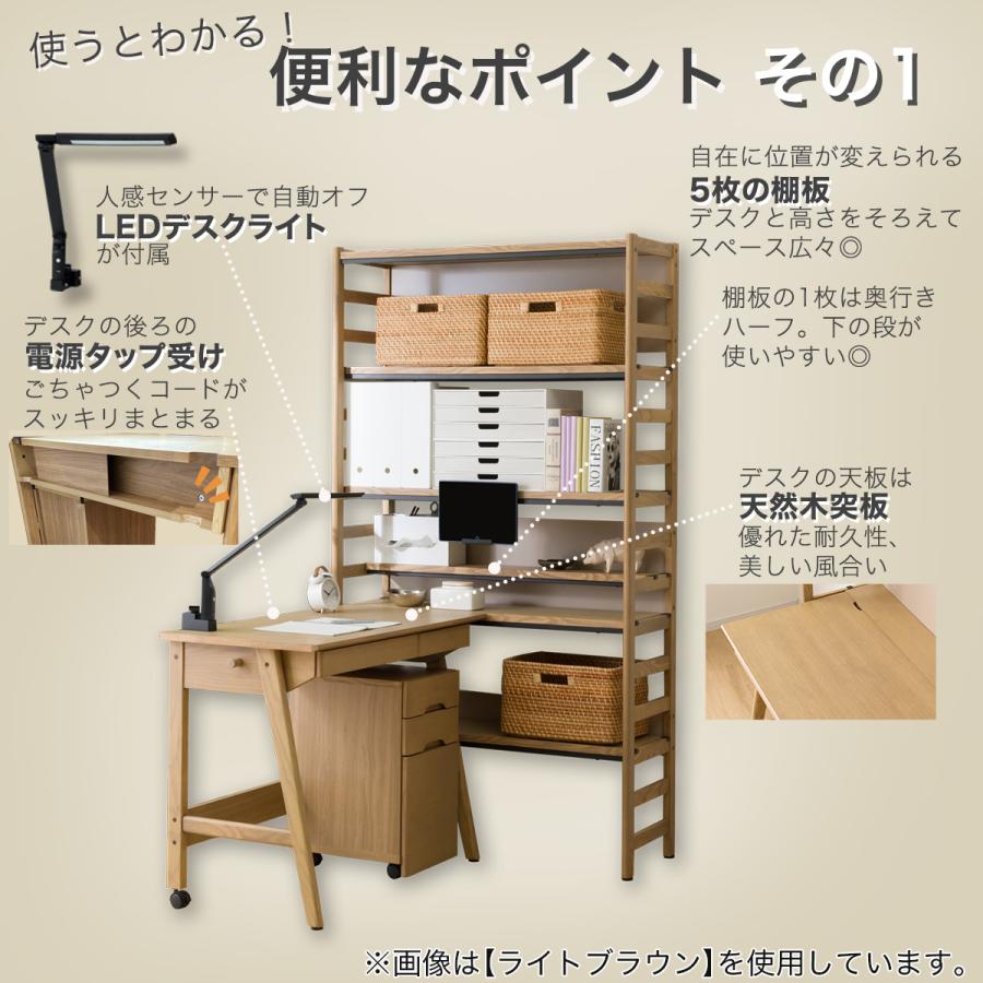 ニトリ（NITORI） シェルフデスク(LH01 LBR) : ニトリ Yahoo!店 - 通販