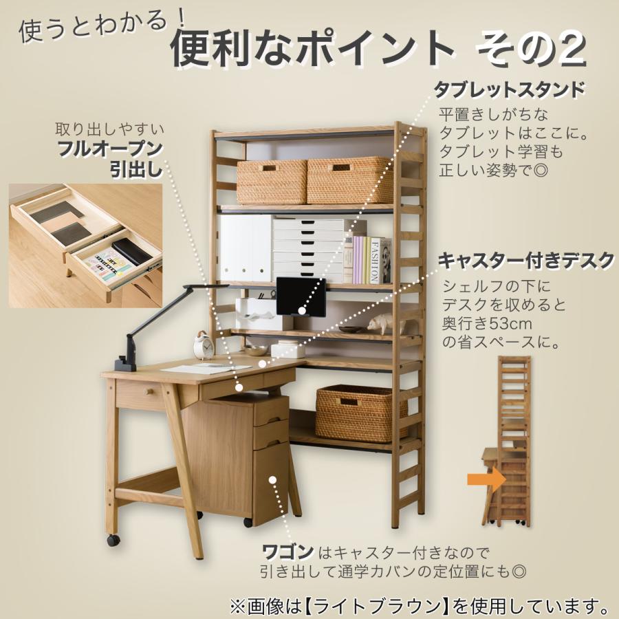 ニトリ（NITORI） シェルフデスク(LH01 LBR) ニトリ期間限定：4/6迄