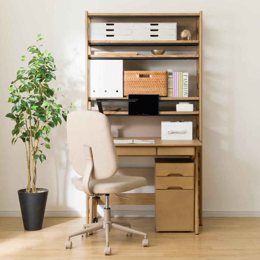 ニトリ（NITORI） シェルフデスク(LH01 LBR) ニトリ期間限定：4/6迄