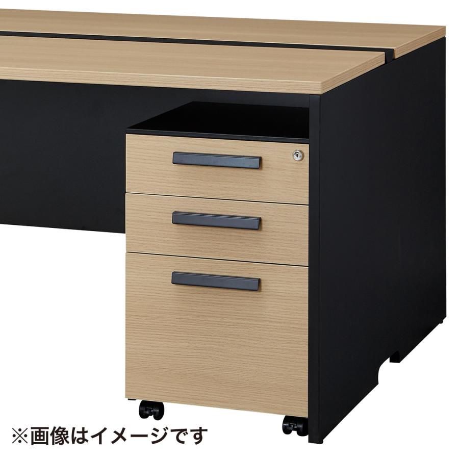フリーアドレスデスク(FA1-2400 OAK/BK) ニトリの画像