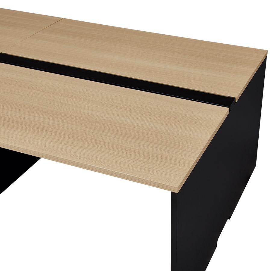 フリーアドレスデスク(FA1-2400 OAK/BK) ニトリの画像