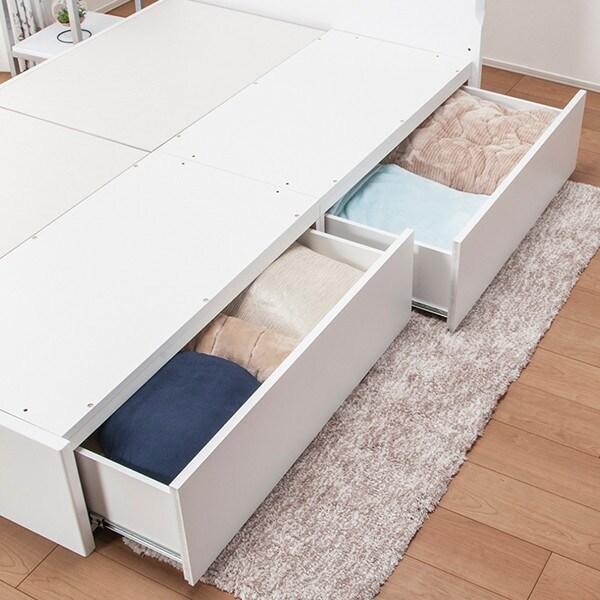 ダブル ベッドフレーム メリッサ3 H85 深型 Wh ニトリ 配送員設置 5年保証 ニトリ Yahoo 店 通販 Yahoo ショッピング