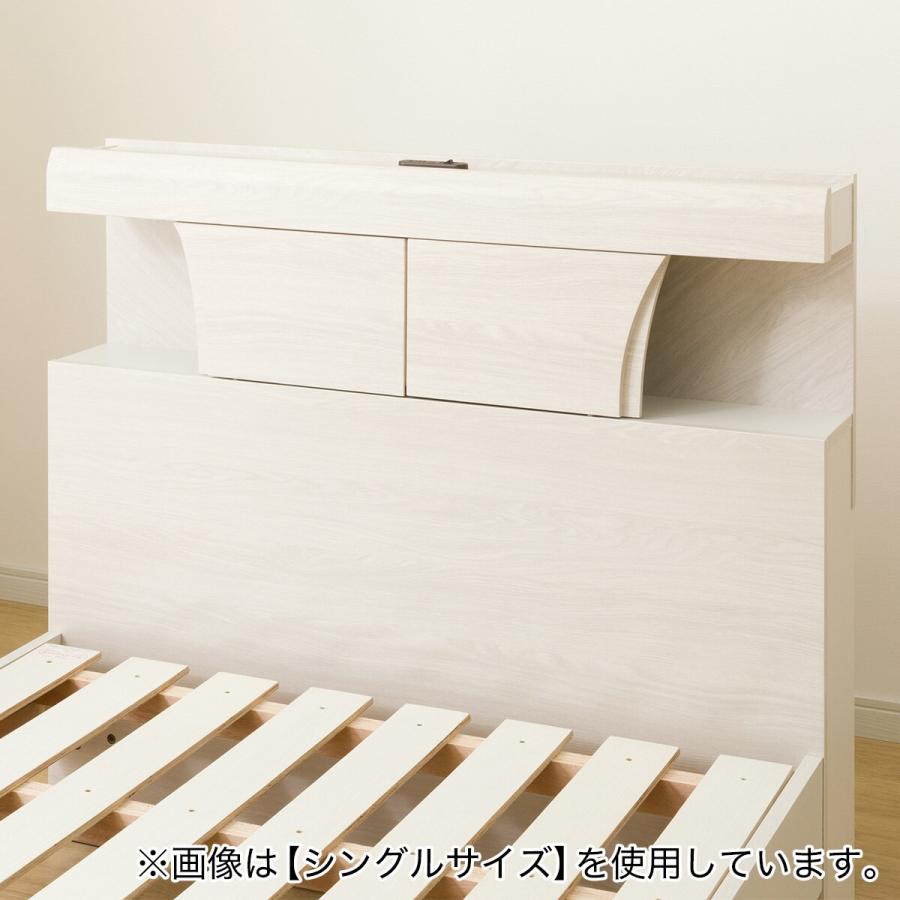 ダブル 棚付きすのこベッド (MRS NA) | ニトリネット【公式】 家具