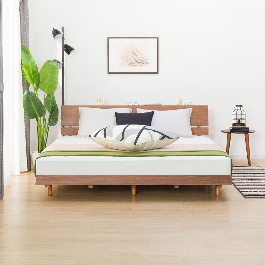 ダブルすのこベッドフレーム(フレイ2 MBR) ニトリ ベッド