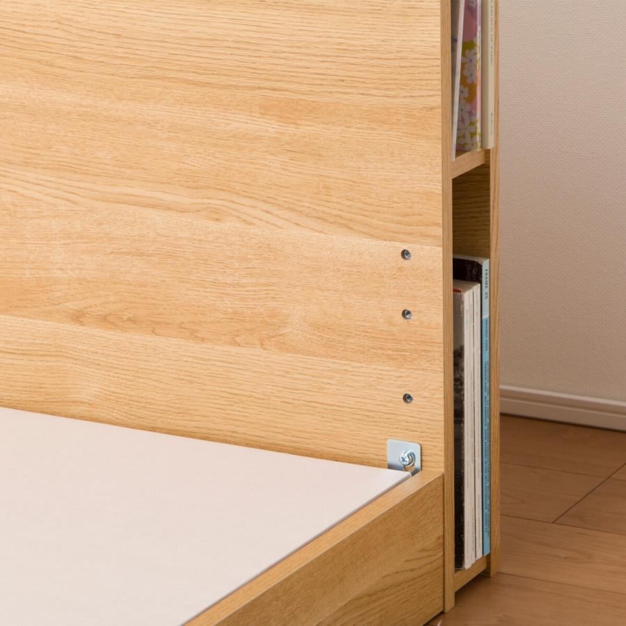ニトリダブルベッドフレーム(カイト3 LBR LEG/LOW 床板) ベビー用寝具 