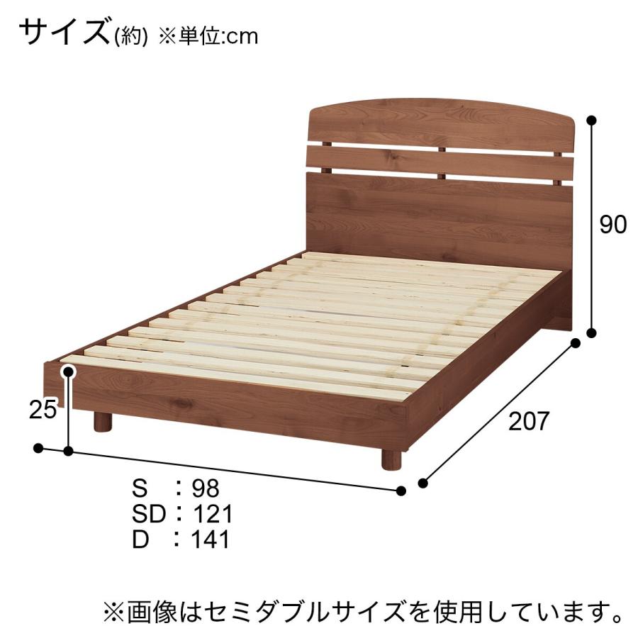 ニトリ（NITORI） ベッド すのこダブルベッドフレーム (アルナス2MBR