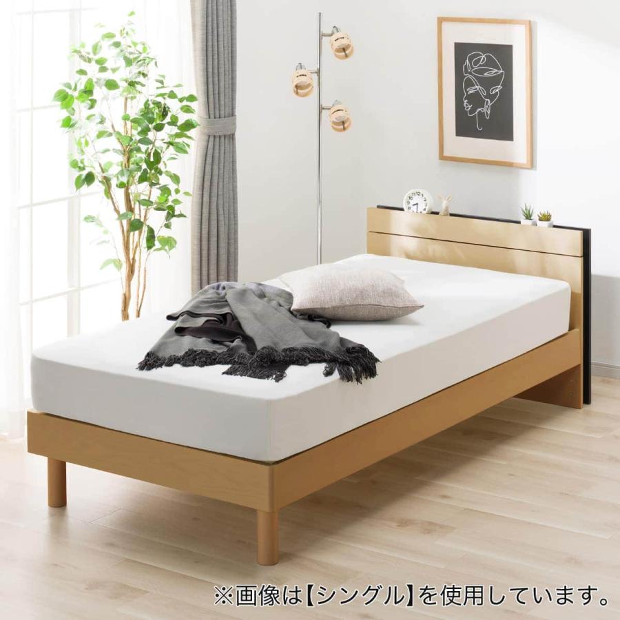 ニトリ（NITORI） すのこダブルベッドフレーム(MF-301 LBR) : ニトリ
