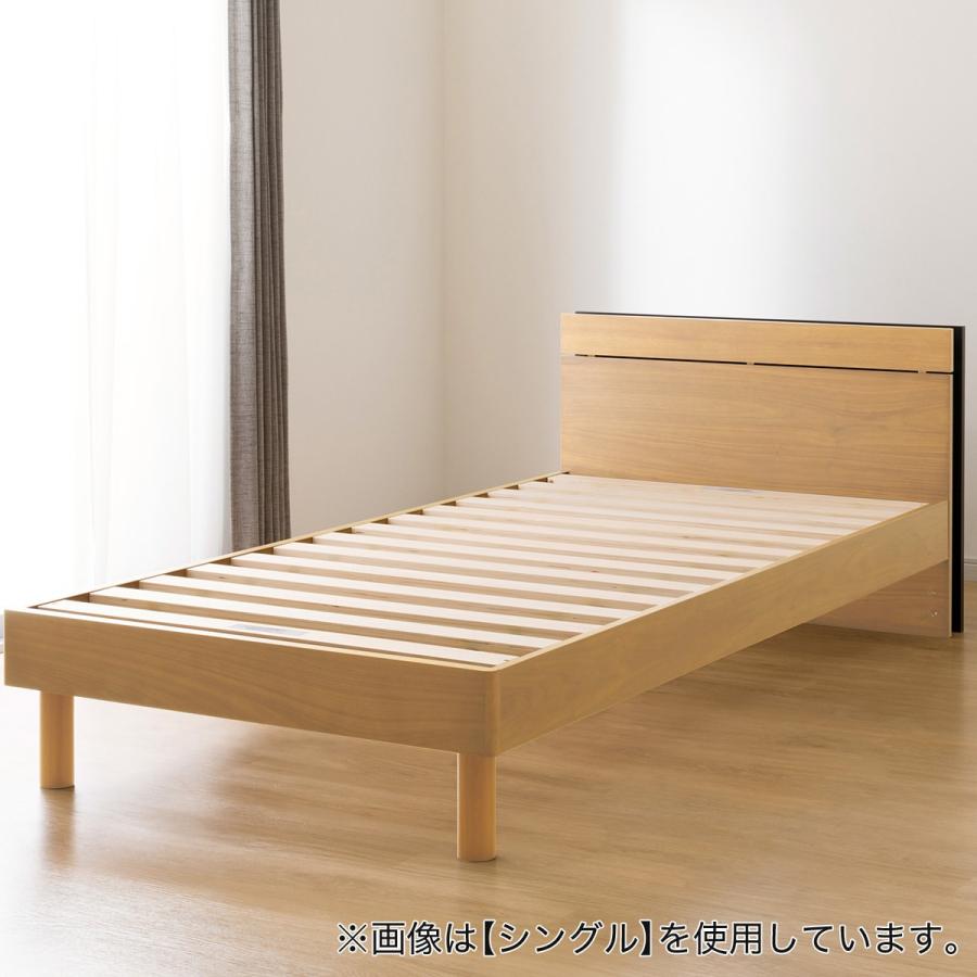 ニトリ ベッド すのこダブルベッドフレーム(MF-301 LBR