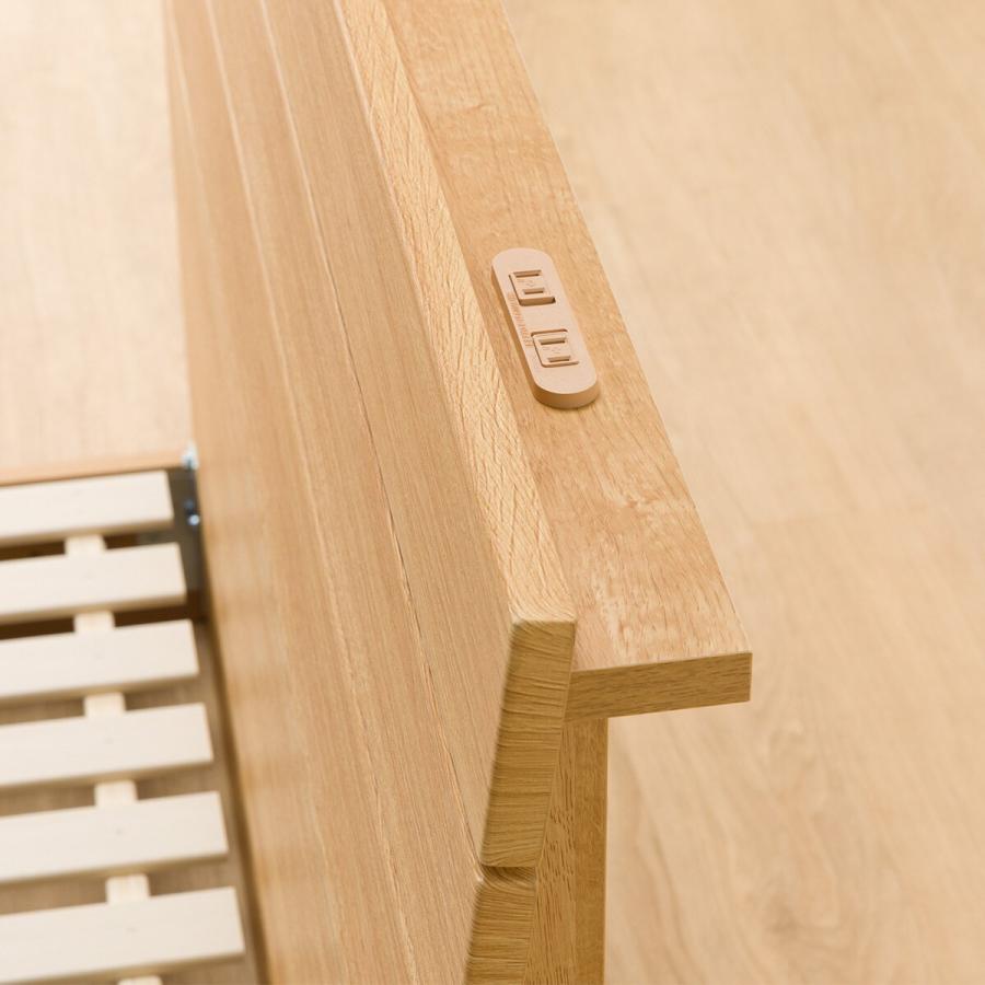 ニトリ ベッド ダブルベッドフレーム(EB-001 LBR LEG/LOW すのこ