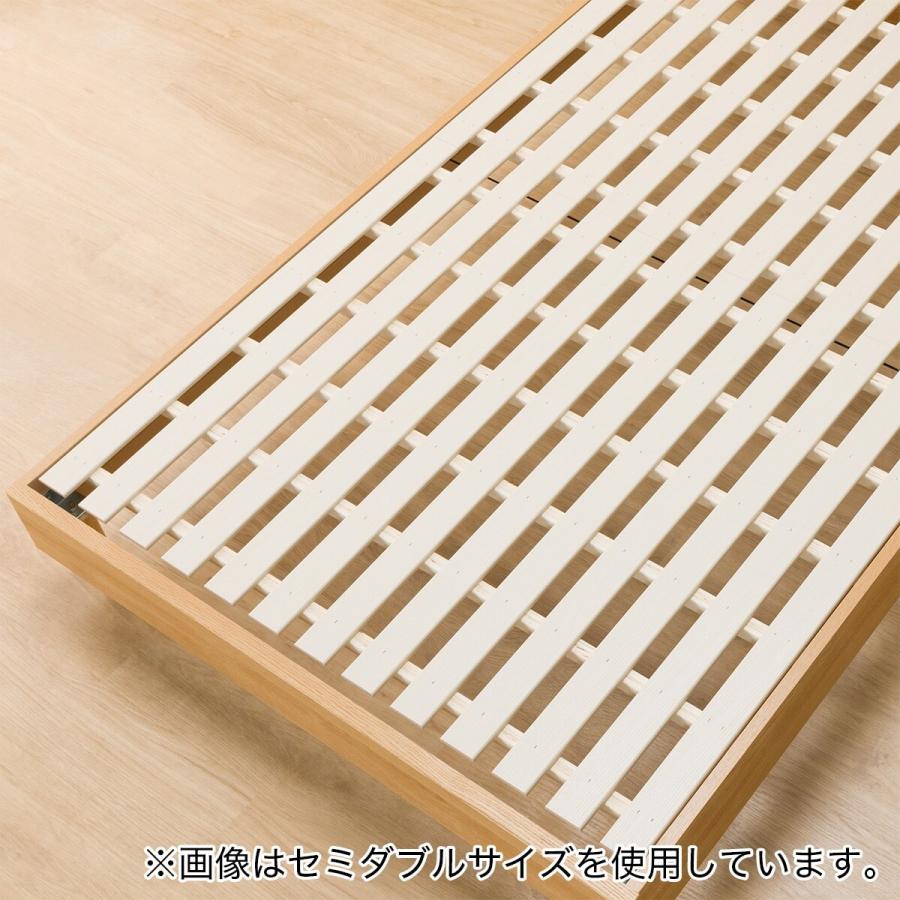ニトリ ベッド ダブルベッドフレーム(EB-001 LBR LEG/LOW すのこ