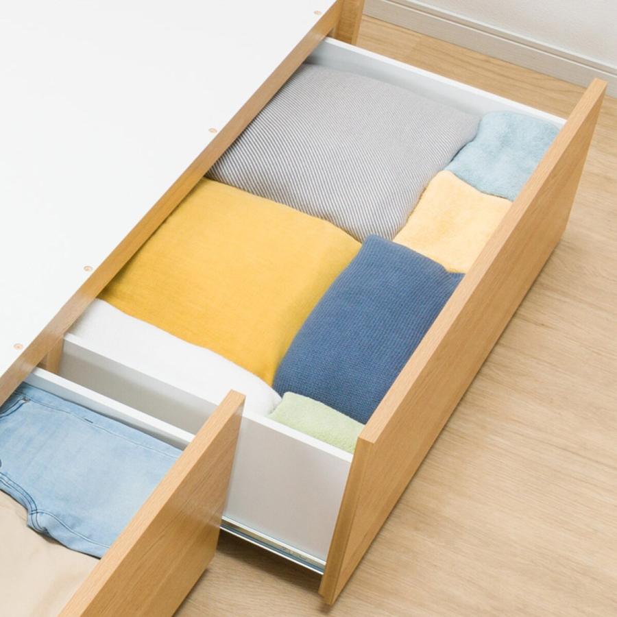 ニトリ ダブルベッドフレーム(NS-001 深型/LBR) : ニトリ Yahoo!店