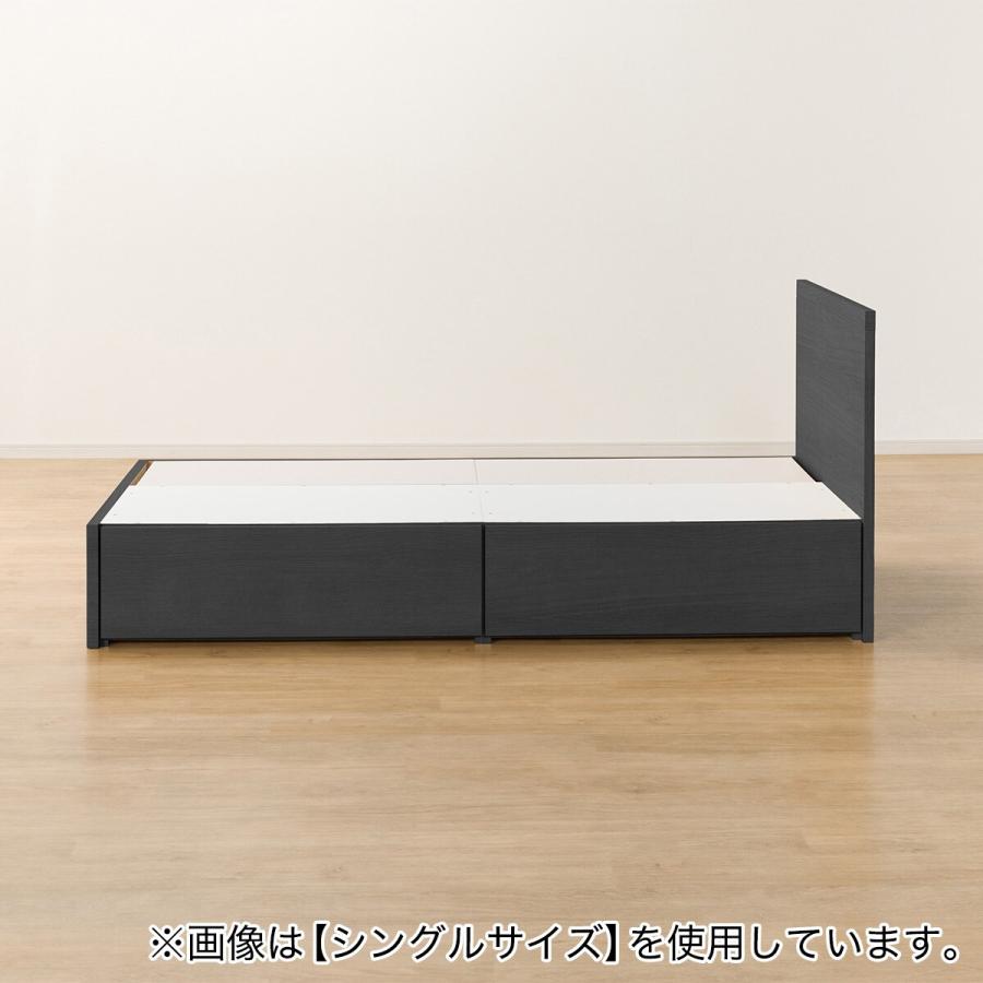 ニトリ ダブルベッドフレーム(NS-001 深型/BK) : ニトリ Yahoo!店