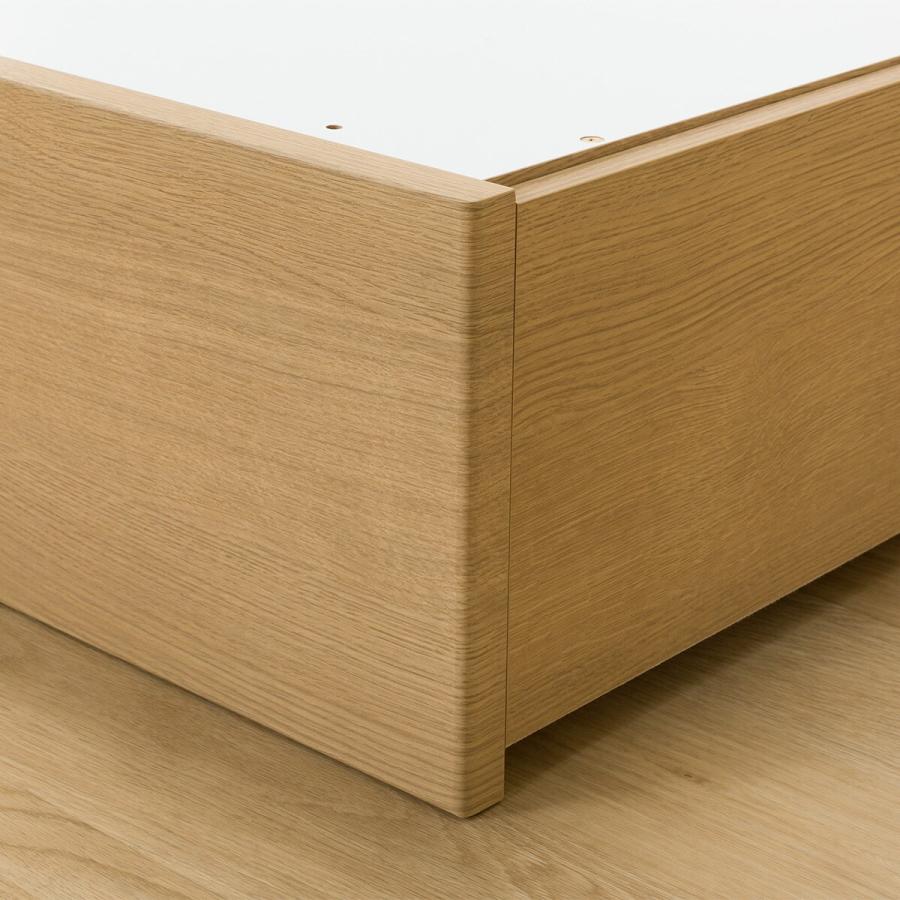 ニトリ（NITORI） ダブル 収納付きベッドフレーム(NS-001 深型/すのこ