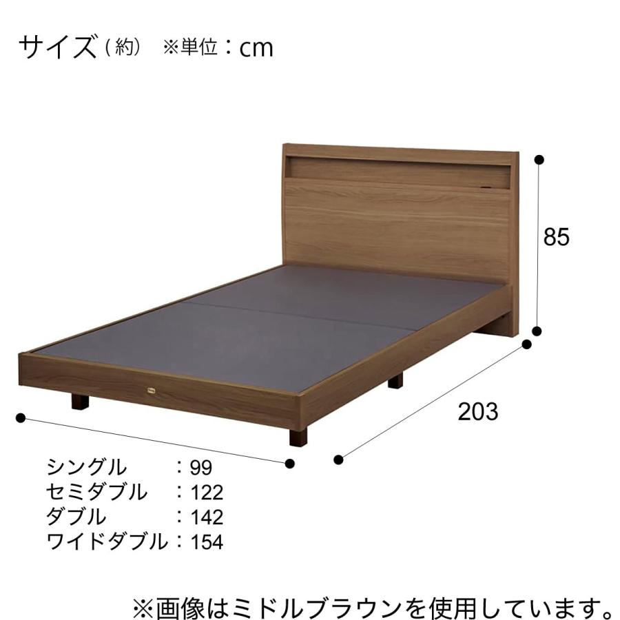 ニトリ（NITORI） ベッド ワイドダブルベッドフレーム（シエラスリム